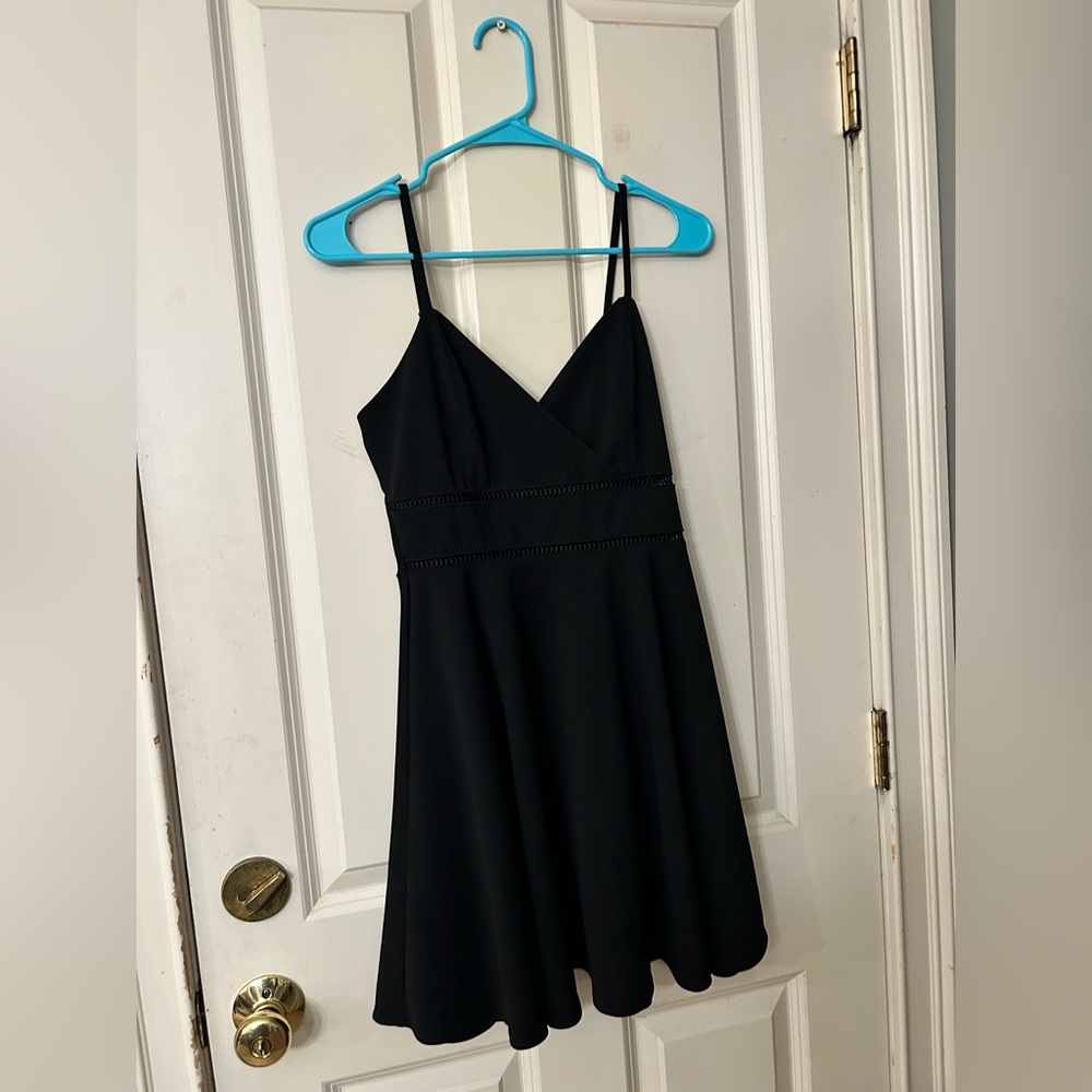 Trixxi Elegant Black Spaghetti Strap Dress Teen/Women size medium